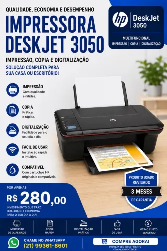 Impressora multifuncional HP deskjet 3050