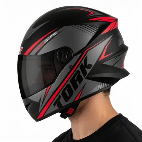 Capacete vermelho R8
