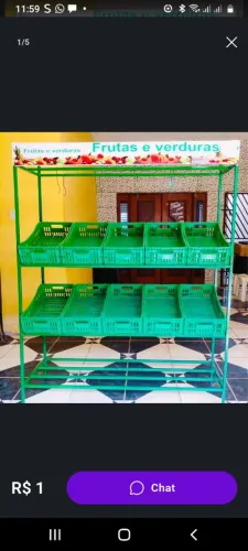 Expositores de verduras e frutas, exelente para seu comércio. 