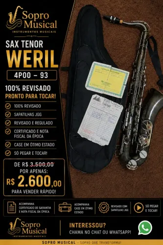 Sax tenor weril Master 93