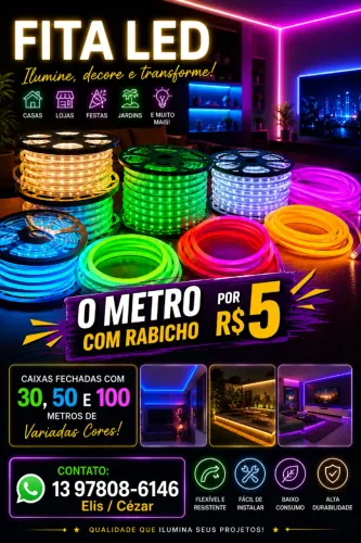 LED-MANGUEIRA! O METRO POR APENAS R$ 5,00!