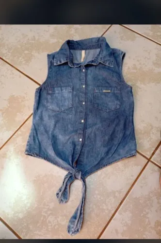 Blusa Lunender jeans tamanho 12