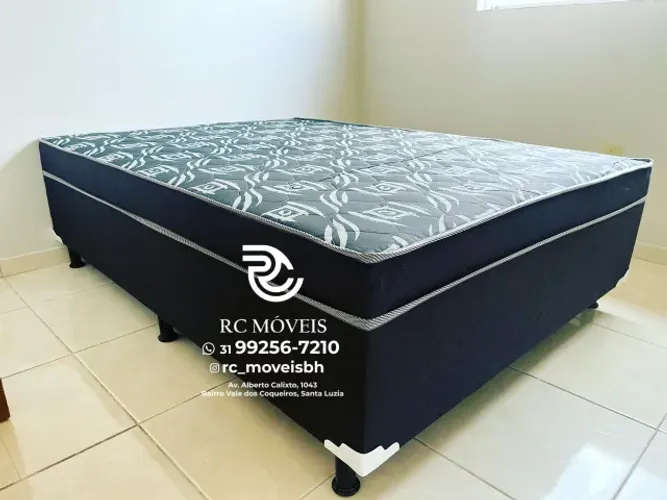Cama Box Casal com Colchão Molas Ensacadas 1.38 OrthoBox Promoção