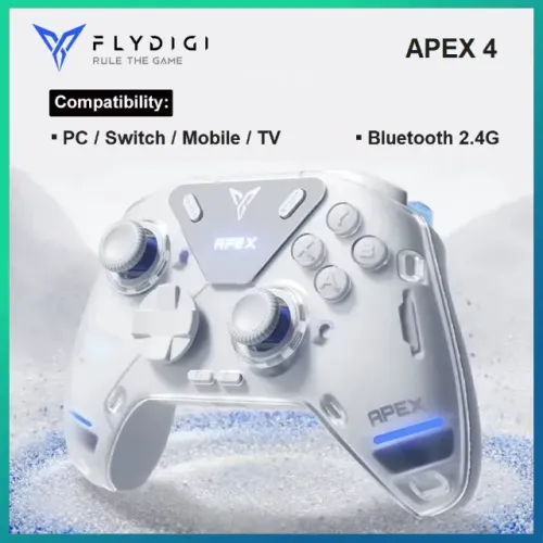 Controle Flydigi Apex 4 Elite s/f Hall Effect, Giroscópio RGB p/PC, Switch Android, TV Box