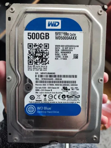 Hdd 500gb western digital