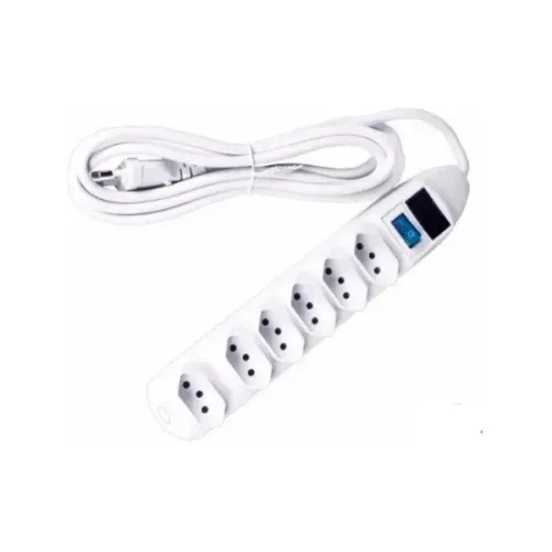Extensão Elétrica com fusível 6 tomadas 3METRSO SL7606