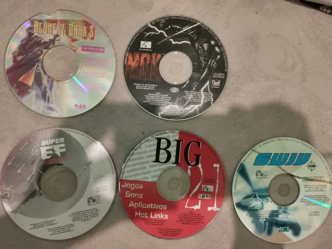 Alone in the Dark 3 Ghosts Town Swiv 3D MDK Super EF2000 jogo PC CD revista Big Max