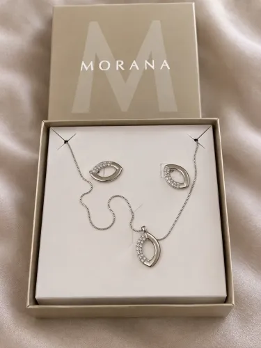 Conjunto de Acessórios Morana Prateado