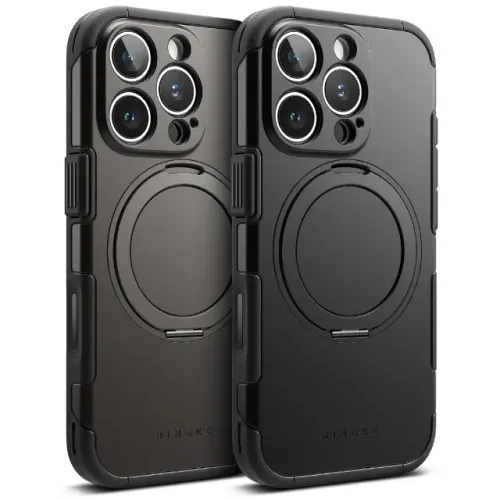 Capa Ringke Alles Para iPhone 16 Pro, Função De Suporte, Cor Preto, Lacrada