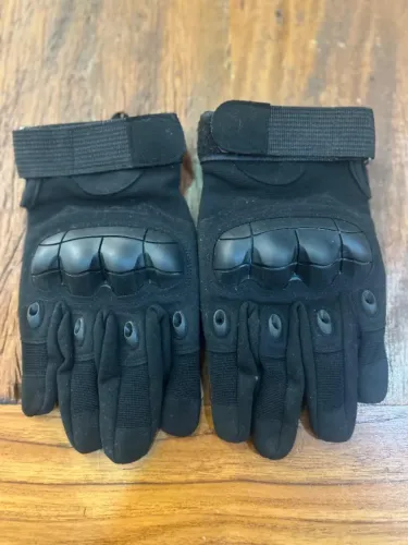 Luva Moto Tática Com Proteção Rígida Preta Touchscreen 2xl