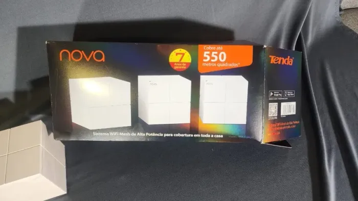 Kit Wi-fi MESH Tenda NOVA MW6 ( 3 UNIDADES)- Cobertura 550m2-na caixa