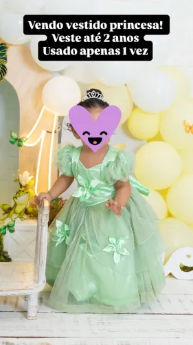 Vestido infantil princesa 