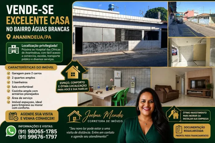 Vendo Belíssima casa em Água Branca