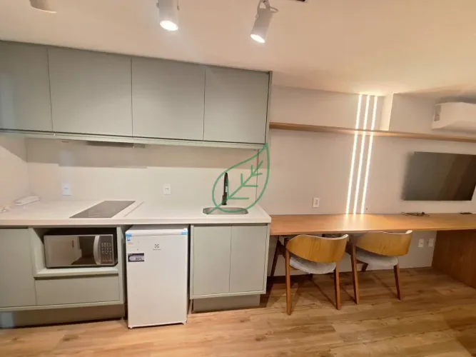 Apartamento stúdio para locação, 1 dormitório, Mobiliado, Alvorada, Vila Olímpia
