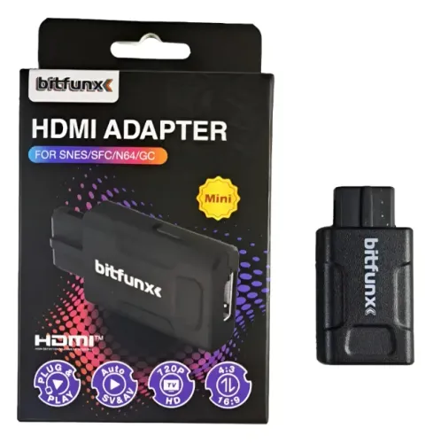 Conversor Adaptador Hdmi Bitfunx Nintendo 64 Gamecube Snes