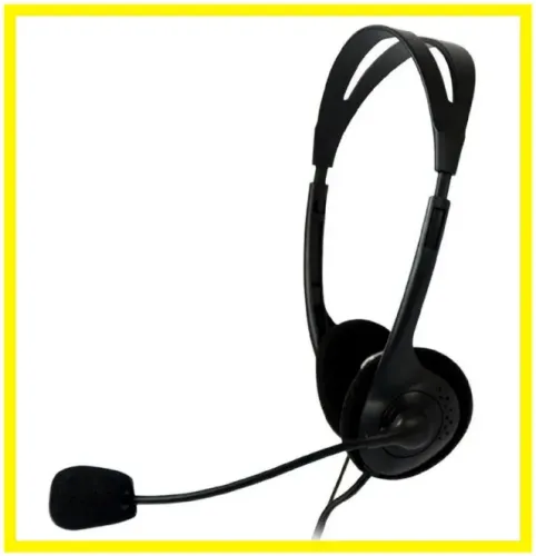 Fone de Ouvido com Microfone com Ajuste de Volume