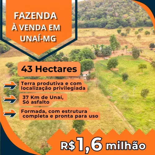 Fazenda à venda em Unaí-MG