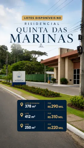 Vendo lotes no Cond. Residencial Quinta das Marinas