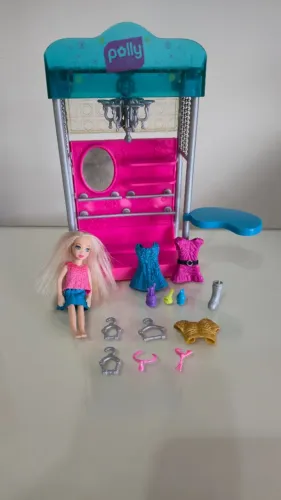 Boneca Polly Pocket Fab-tastic Fashions Boutique 2008 playset