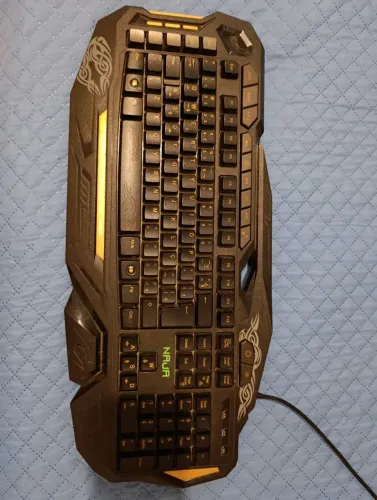 Teclado Gamer Naja, A Prova d'Água, com LED, TCO-803, ABNT 2
