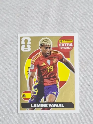 Figurinha extra legend dourada de 2026: Lamine Yamal