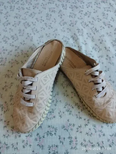 Mule Bottero estilo tênis,36 no couro 