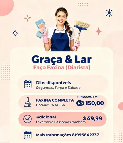 Diarista, Faxineira