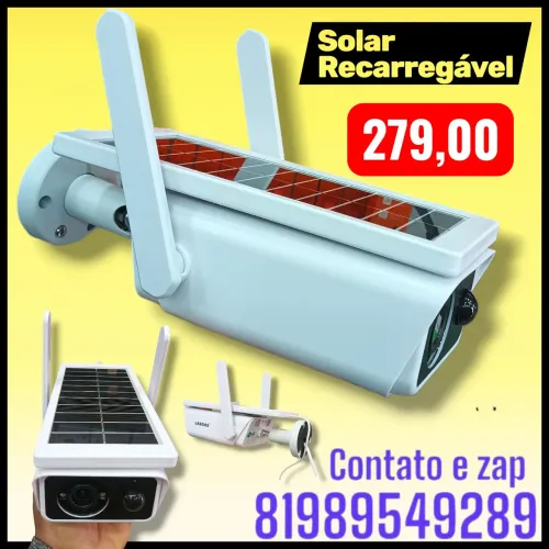 Câmera Ip Wifi com placa solar 