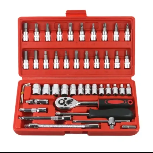Kit de Ferramentas com Chave Catraca e Soquetes ? 46 Peças