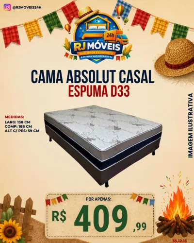 Cama box casal Absolut D 33
