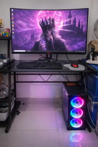 PC GAMER AMD RYZEN 5 5600 3.90 GHZ + MONITOR 32" CURVADO 165Hz