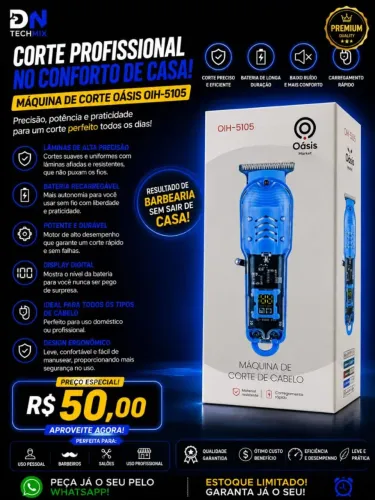 Máquina de cortar cabelo Oasis