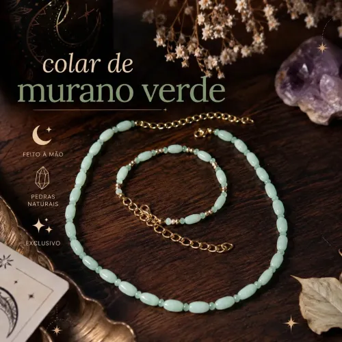 COLAR VERDE DE MURANO!