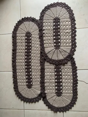 Jogo de cozinha crochê 