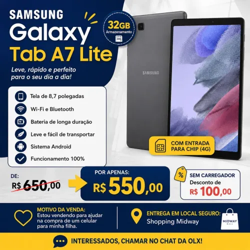 Vendo Samsung Tab Galaxy Tab A7 Lite