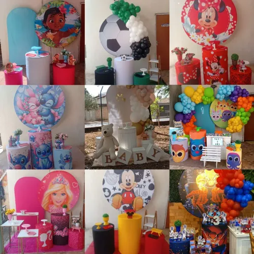 Kits pegue e decore,arco de balão, Decoração completa