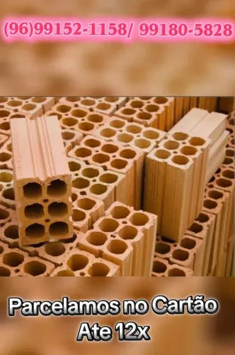 Tijolos 6 e 8 furos(Aceito Cartao)