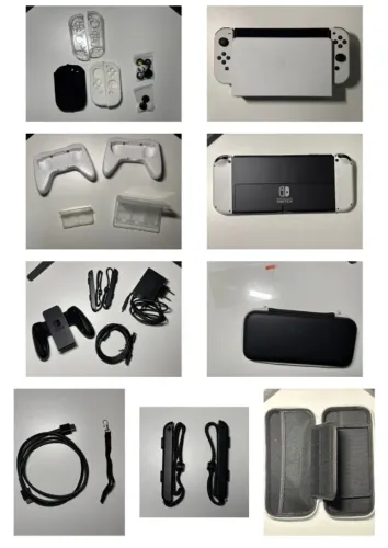 Nintendo Switch Oled Branco + Kit de Case e Película