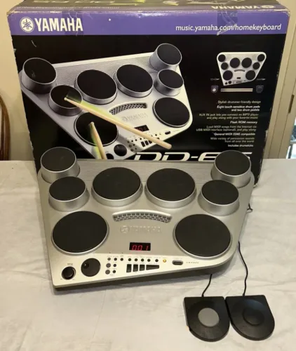 Bateria Eletrônica Yamaha Dd-65 Completa Com Caixa Original