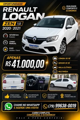 Renault Logan Zen Flex 1.0 12V 4P Mec. 2021