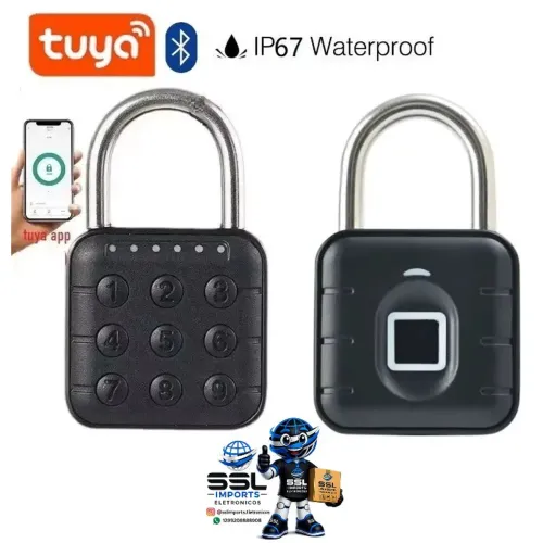 Cadeado Inteligente Tuya Bluetooth com Impressão Digital