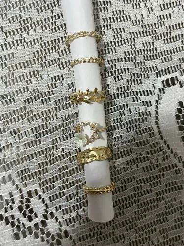 7 Anéis + 1 Tornozeleira de Brinde (Por Favor, Leia a Descrição)