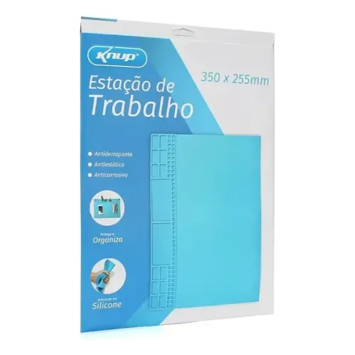 manta antiestática silicone magnética bancada reparo  350x255mm kp-aa016