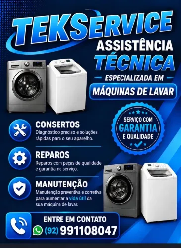 Conserto de Maquinas de Lavar lava e Seca em gera