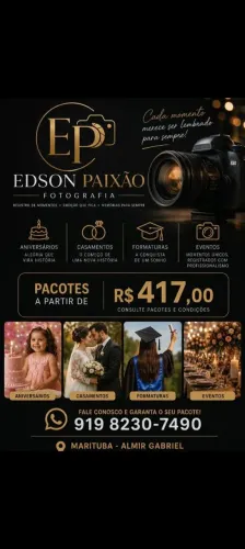 Fotógrafo em Marituba| Casamento, Aniversário, Formaturas e Eventos| Pcts apartir de 417,0