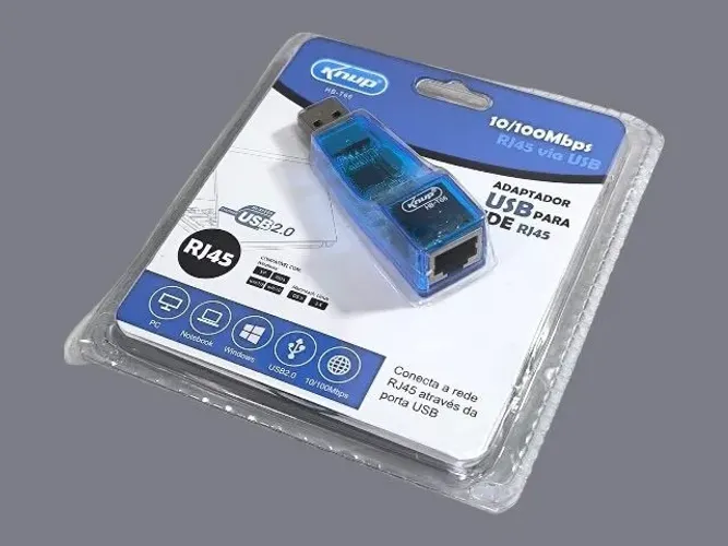 Adaptador de Rede RJ45 via USB - Knup (Solução para PC e Notebook)