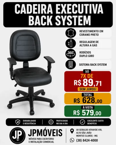 CADEIRA EXECUTIVA BACK SYSTEM