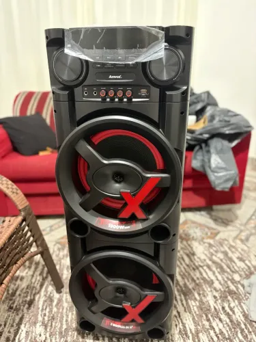 Coluna de Som Amvox ACA 1900 NEW X - 1900W RMS + 1 Microfone (Como Nova!)