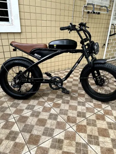 Bicicleta Elétrica StreetGo S17 750W 960Wh Fat Bike Aro 20 Freio Hidráulico