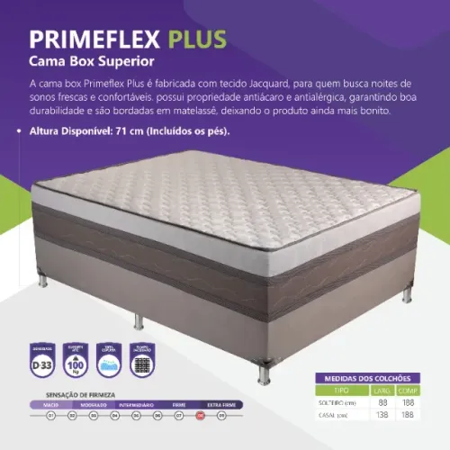 CAMA BOX CASAL PRIMEFLEX PLUS